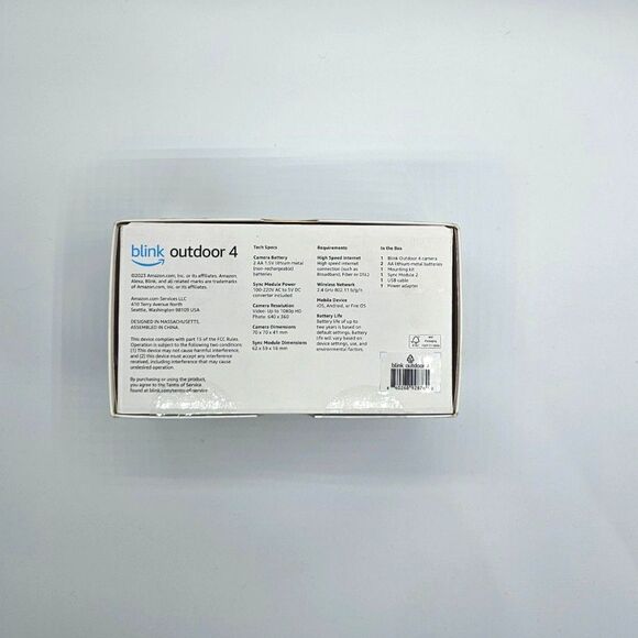 New Blink Outdoor 4 Smart Security Camera 1 Camera system with Sync Module - Picture 4 of 6